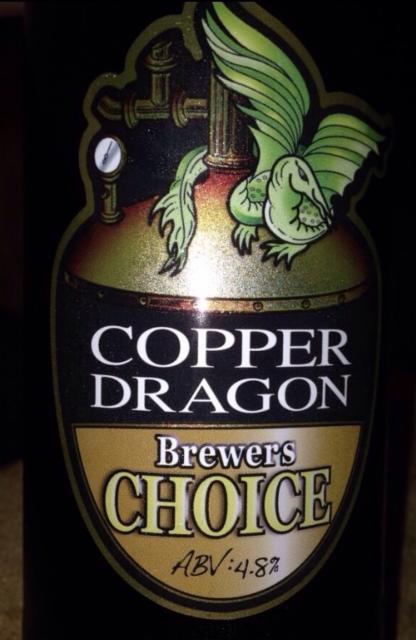 Brewers Choice 4.8%, Copper Dragon Brewery, England