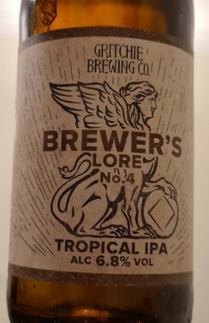 Brewer's Lore No.4: Tropical IPA 6.8%, Gritchie Brewing Company, England