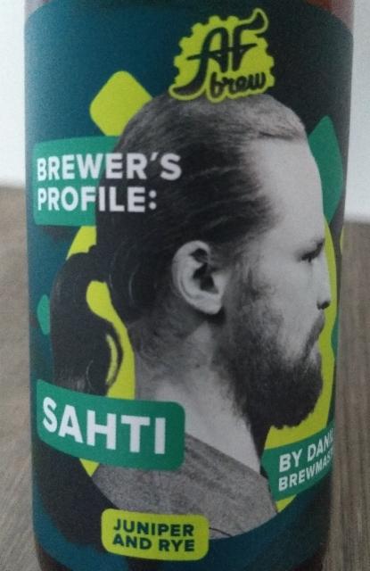 Brewer's profile: Sahti 7.0%, AF Brew, Russia