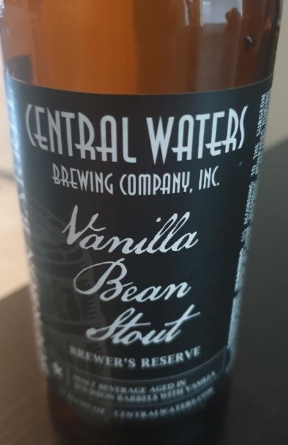 brewers reserve vanilla bean stout (2019) 10.0%, Central Waters Brewing Company, United States