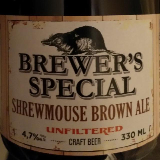 Brewer's Special Shrewmouse Brown Ale 4,7 %, Saimaa Brewing Company, Finland