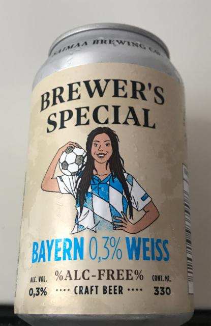 Brewer's Special Bayern Weiss Alc-Free 0.3%, Saimaa Brewing Company, Finland