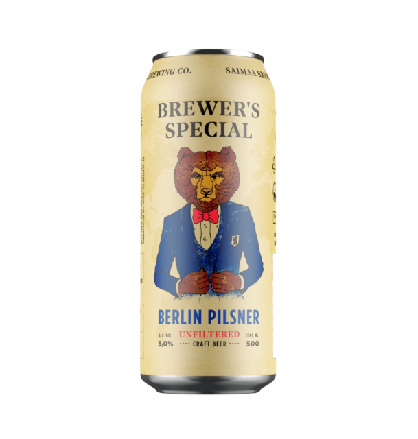 Brewer's Special Berlin Pilsner 5.0%, Saimaa Brewing Company, Finland