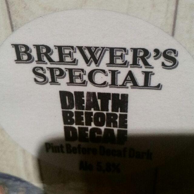 Brewer's Special Death Before Decaf 5.8%, Saimaa Brewing Company, Finland