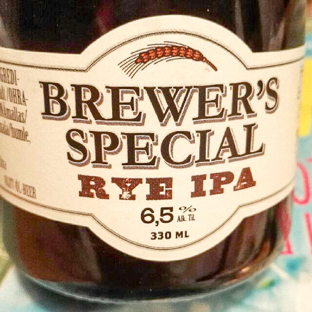 Brewer's Special Rye IPA 6.5%, Saimaa Brewing Company, Finland