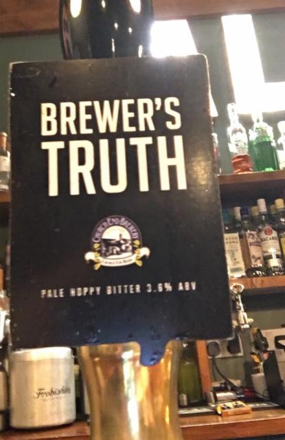 Brewer's Truth 3.6%, Church End Brewery, England
