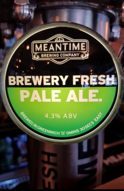 Brewery Fresh Pale Ale. 4.3%, Meantime Brewing, England