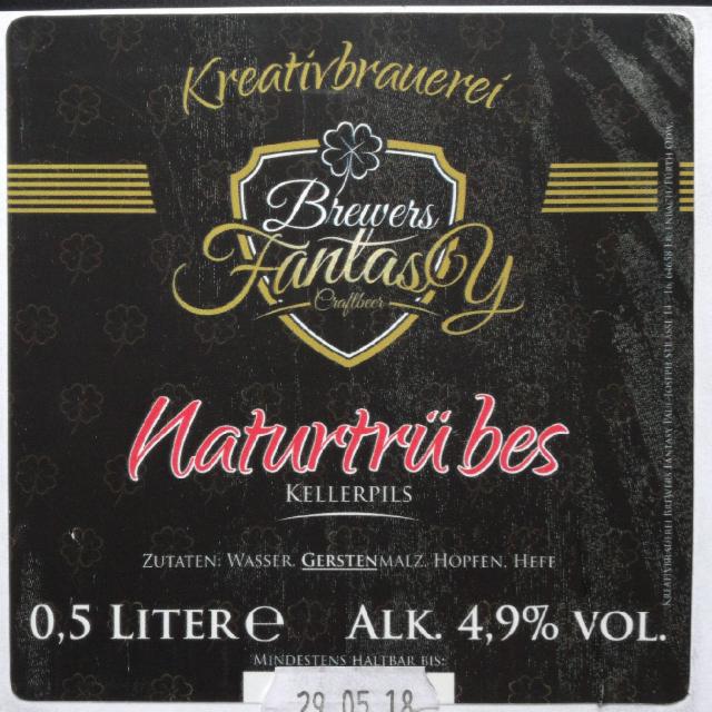 Naturtrübes Kellerbier 4.9%, Kreativbrauerei Brewers Fantasy, Germany