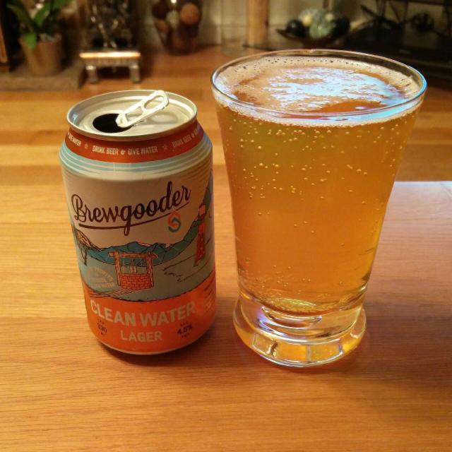 Clean Water Lager 4.5%, Brewgooder, Scotland