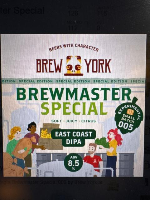 Brewmaster Special 005 8.5%, Brew York, England