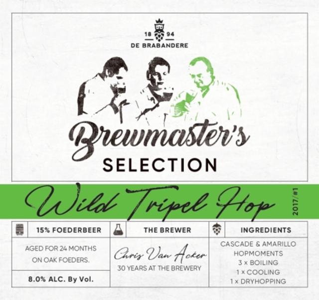 Brewmaster's Selection Wild Tripel Hop 8.0%, Brouwerij De Brabandere (Bavik), Belgium