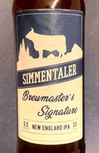 Brewmaster's Signature New England IPA 5.5%, Simmentaler Braumanufaktur GmbH, Switzerland