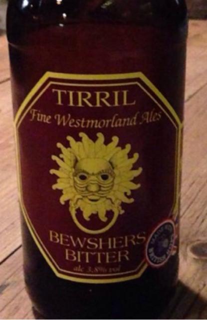 Bewshers Bitter 3.8%, Tirril Brewery, England