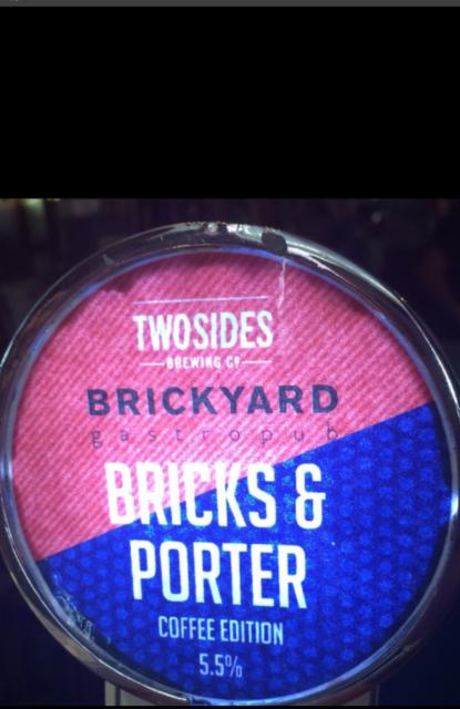 Bricks & Porter (Coffee Edition) 5.5%, Two Sides Brewing Co., Ireland