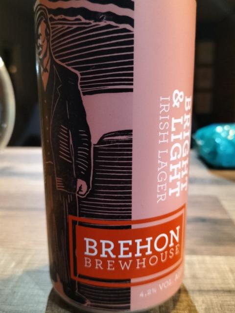 bright light Irish lager, Brehon Brewhouse