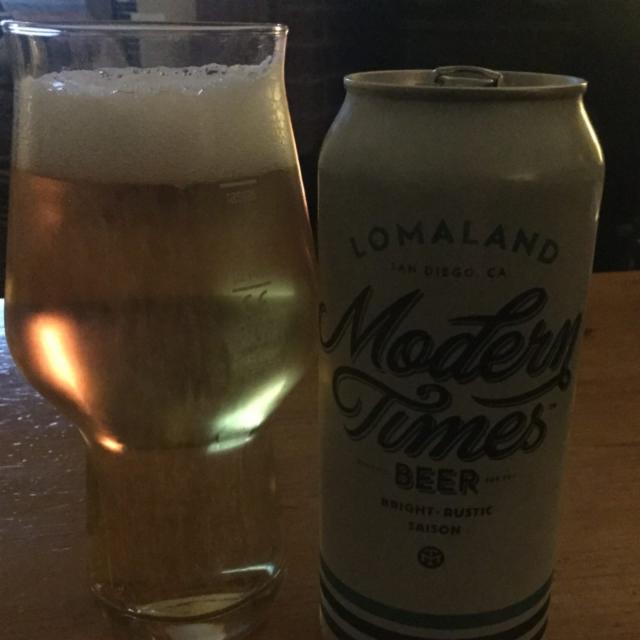 Bright Rustic Saison 5.5%, Modern Times Beer, United States