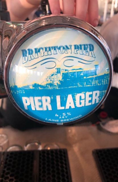 Brighton Pier Lager 4.5%, Laine Brew Co, England