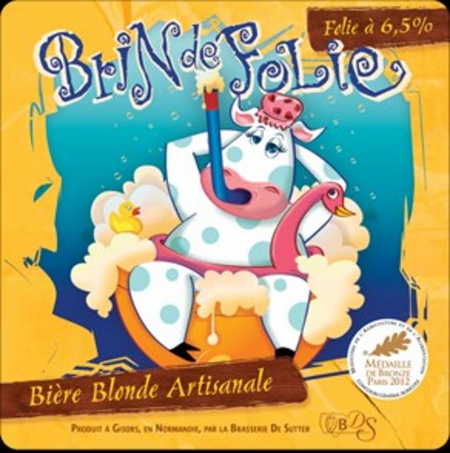 Brin De Folie 6.5%, Brasserie De Sutter, France