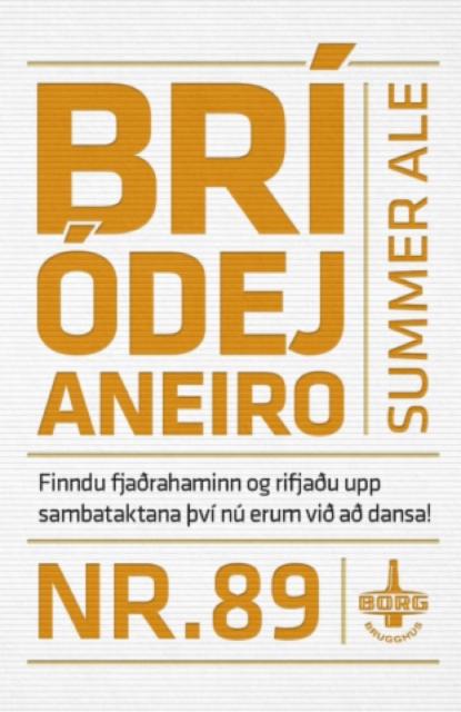 Bríó De Janeiro Nr.89 4.6%, Borg Brugghús, Iceland