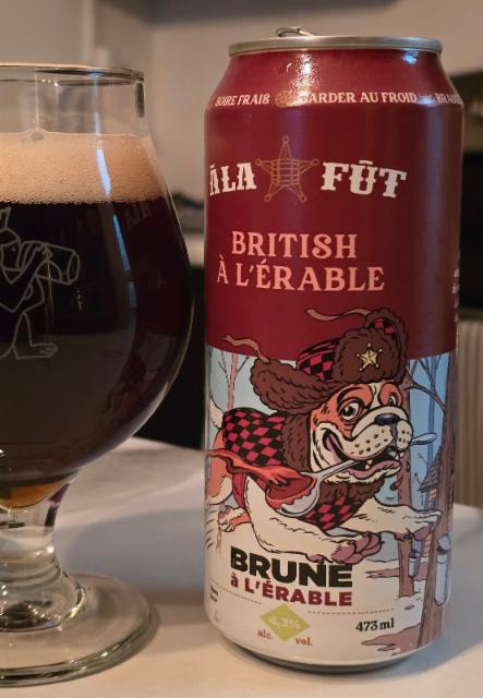 British à l'érable 4.3%, Microbrasserie Alafût, Canada