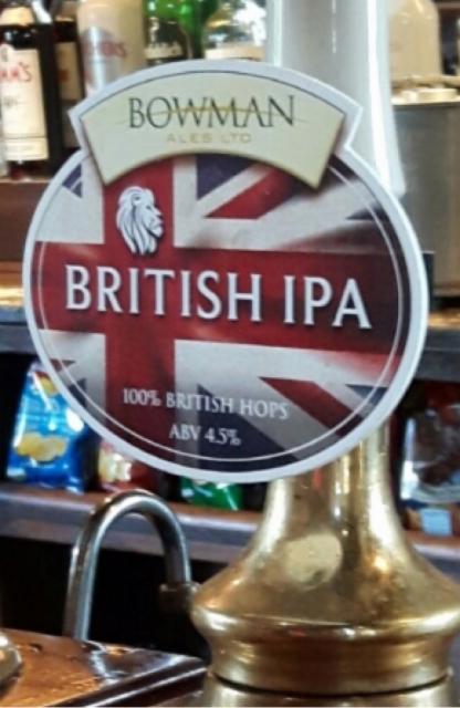 British IPA 4.5%, Bowman Ales Ltd, England