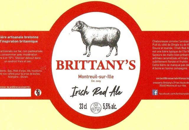 Brittany's Irish Red Ale 5.5%, Brittany's, France