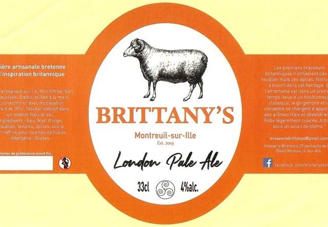 Brittany's London Pale Ale 4.0%, Brittany's, France