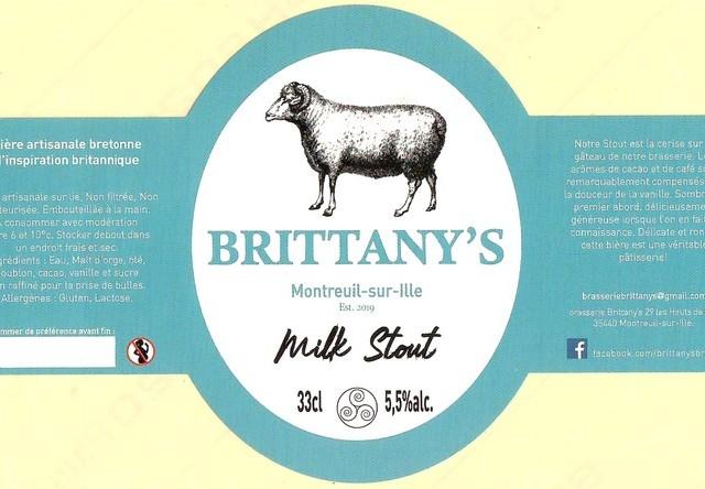 Brittany's Milk Stout 5.5%, Brittany's, France