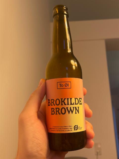 bro kilde Brown 6.5%, To Øl, Denmark