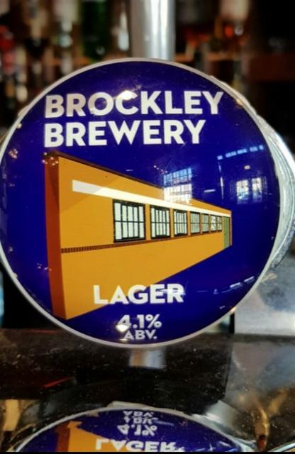 Brockley Lager 4.1%, Brockley Brewery, England