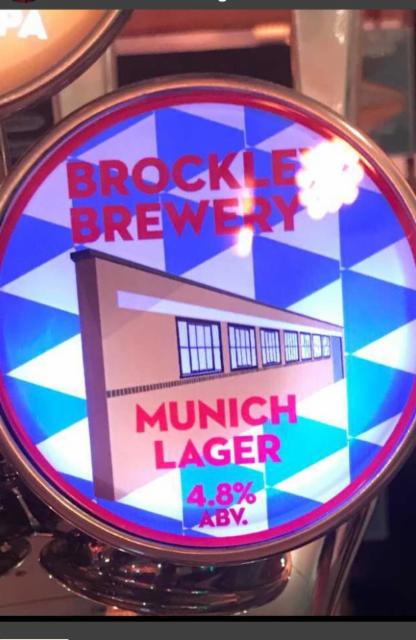 Brockley Munich Lager 4.8%, Brockley Brewery, England