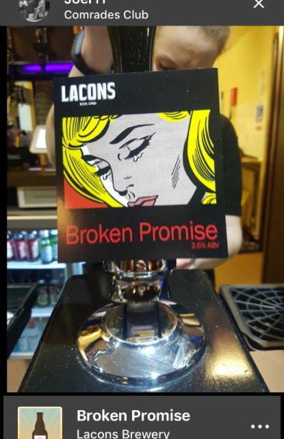 Broken Promise 3.6%, Lacons Brewery Ltd, England