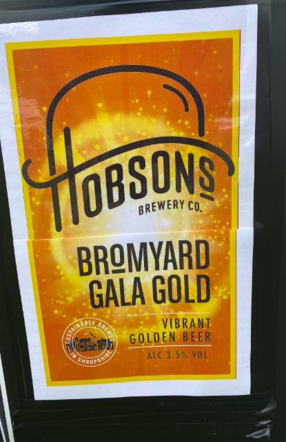 Bromyard Gala Gold 3.5%, Hobsons Brewery, England