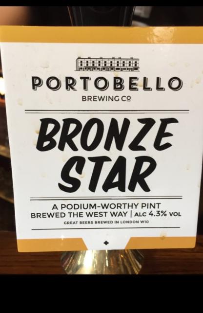 Bronze Star 4.3%, Portobello Brewing, England