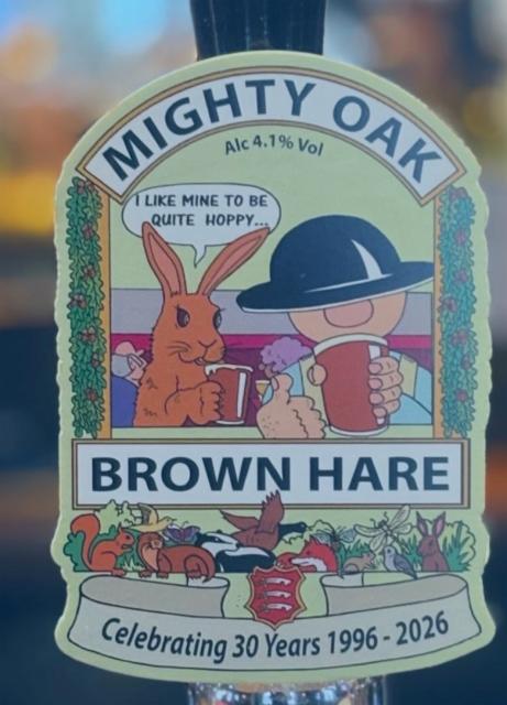 Brown hare, The Mighty Oak Brewing Company