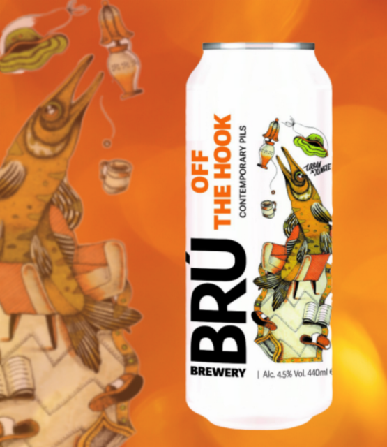 Off The Hook 4.5%, BRÚ Brewery, Ireland