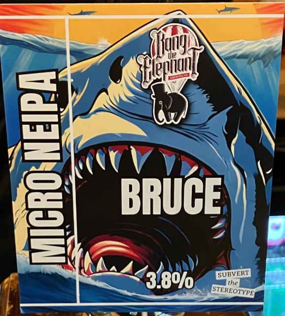 Bruce 3.8%, Bang The Elephant Brewing co, England