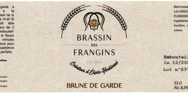 Brune De Garde, Brassin Des Frangins