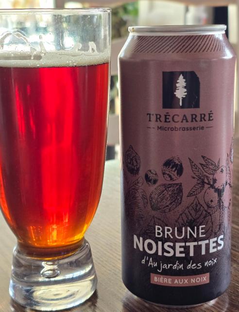 Brune Noisettes d'Au jardin des noix 5.1%, Microbrasserie Tré Carré, Canada