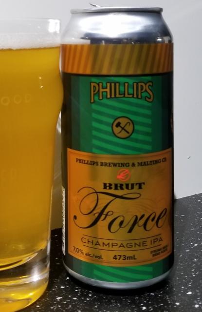 Brut Force Champagne IPA 7.0%, Phillips Brewing & Malting Co., Canada