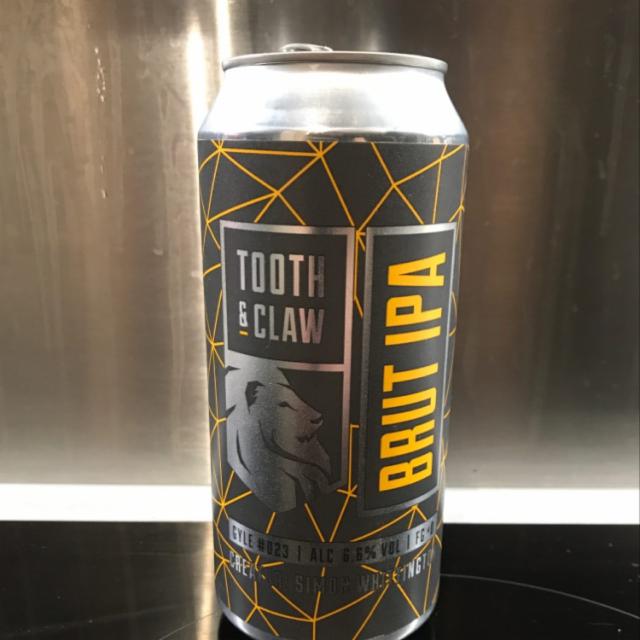 Tooth & Claw Brut IPA 6.6%, Tooth & Claw Brewing, England