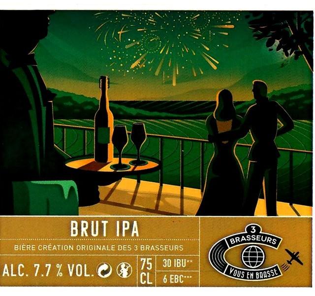 Brut IPA 7.7%, Les 3 Brasseurs / The 3 Brewers Lille, France