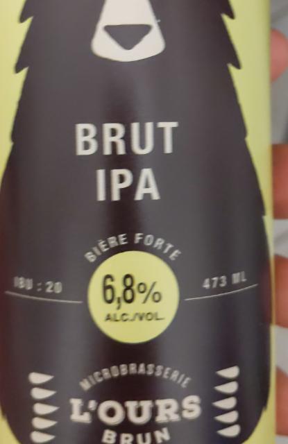 L'Ours Brun Brut IPA 6.8%, L'ours Brun, Canada