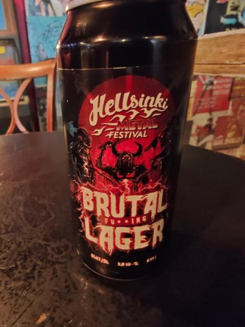 Brutal Fu**ing Lager 5.0%, Hyvinkään Oma Panimo, Finland