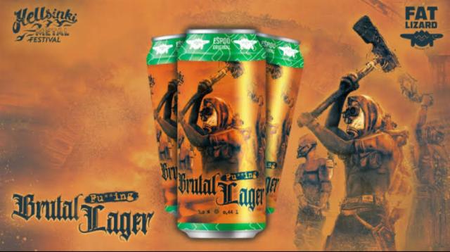 Brutal Fu**ing lager 5.0%, Fat Lizard Brewing Co., Finland