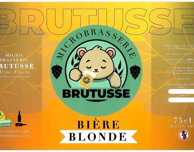 Brutusse Blonde 5.0%, Microbrasserie Brutusse, France
