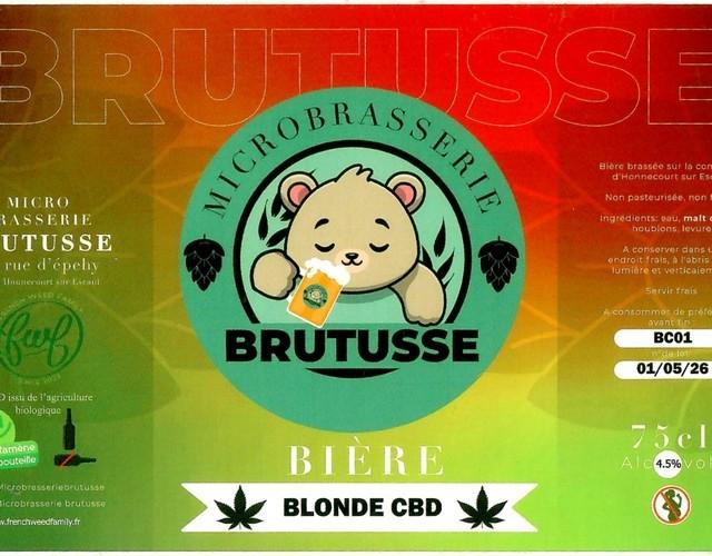 Brutusse Blonde CBD, Microbrasserie Brutusse