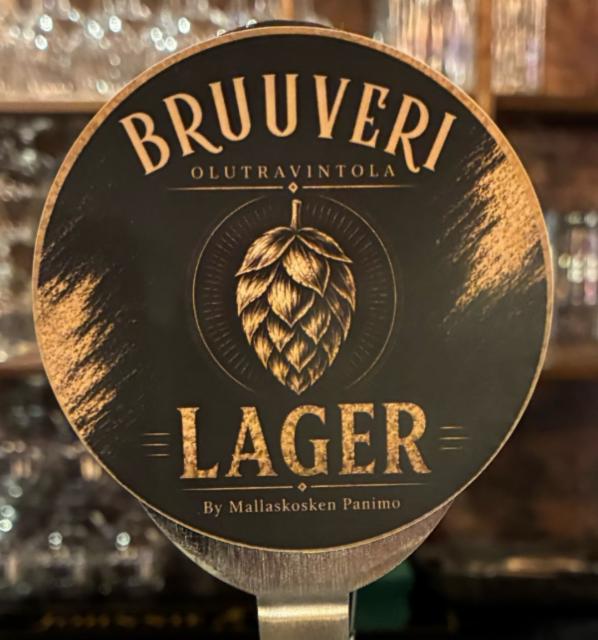 Bruuveri Lager 5.0%, Mallaskosken Panimo, Finland