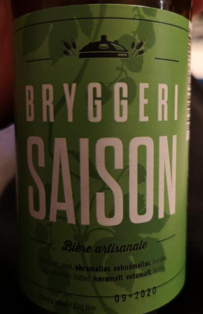 Bryggeri Saison 5.5%, Helsinki Bryggeri Brewhouse (Royal Unibrew), Finland