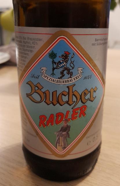 Bucher Radler 2.7%, Spezialbierbrauerei Bucher, Germany